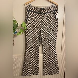 NWT Maeve for Anthropologie Bell Bottom Geometric Pants 14